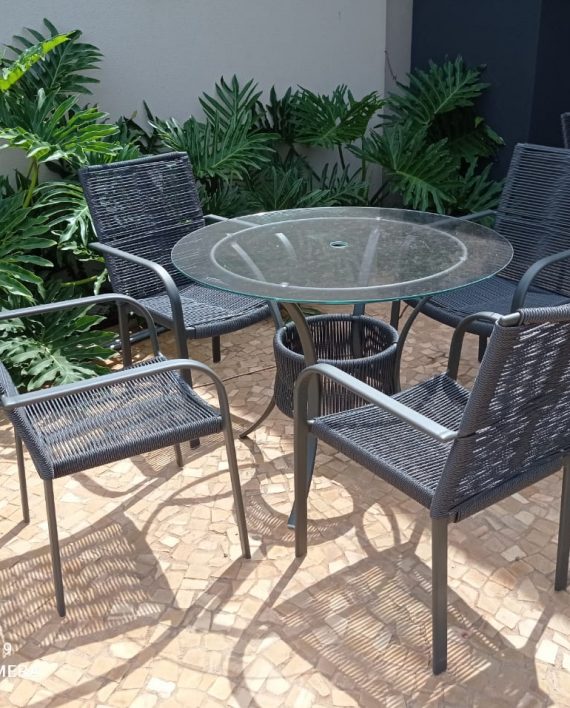 Conjunto Parati em aluminio pintado- Corda Sintética..