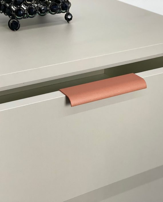 PUXADOR WAVE RETO COBRE