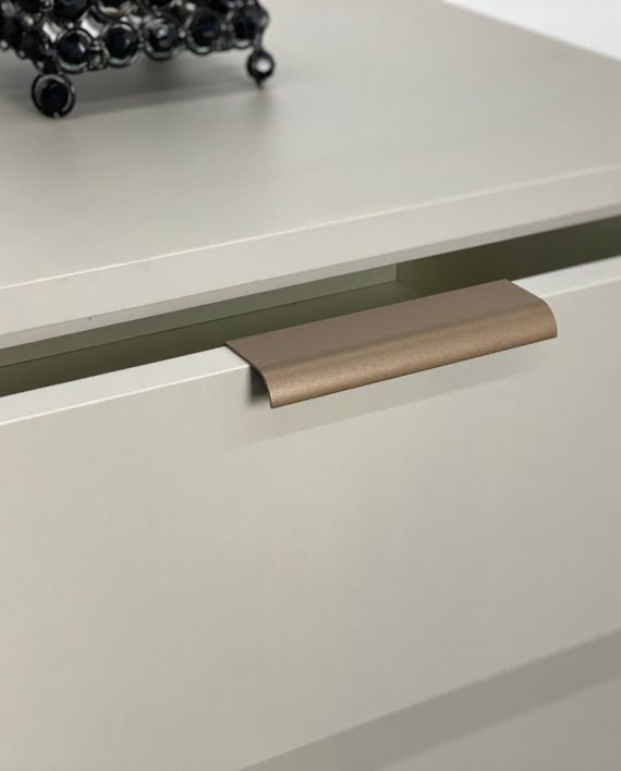 PUXADOR WAVE RETO OURO ENVELHECIDO